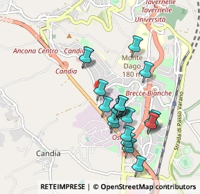Mappa Via Caduti del Lavoro, 60130 Ancona AN, Italia (0.8625)