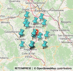 Mappa Via Sangallo, 50028 Barberino Val D'elsa FI, Italia (11.202)