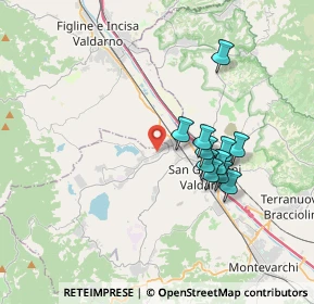 Mappa Via G. Deledda, 52022 Cavriglia AR, Italia (3.17)