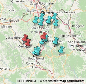 Mappa Via Sangallo, 50028 Barberino Tavarnelle FI, Italia (11.3305)