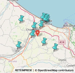 Mappa Via dei Mille, 60020 Camerata Picena AN, Italia (6.33364)