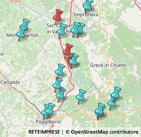 Mappa Via Renato Guttuso, 50028 Tavarnelle Val di Pesa FI, Italia (9.5525)