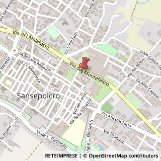 Mappa Via dei Montefeltro, 10, 52037 Sansepolcro, Arezzo (Toscana)