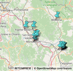 Mappa Via delle cave, 52028 Terranuova Bracciolini AR, Italia (16.83579)