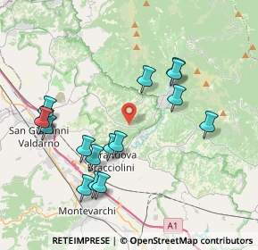 Mappa Via delle cave, 52028 Terranuova Bracciolini AR, Italia (4.2025)
