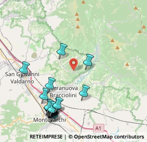 Mappa Via delle cave, 52028 Terranuova Bracciolini AR, Italia (5.0595)