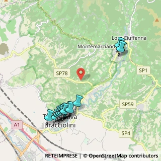 Mappa Via delle cave, 52028 Terranuova Bracciolini AR, Italia (2.475)