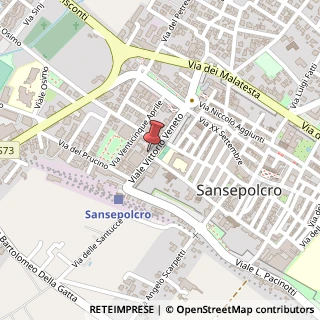 Mappa Viale Vittorio Veneto, 35, 52037 Sansepolcro, Arezzo (Toscana)