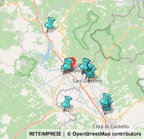 Mappa 52037 Sansepolcro AR, Italia (6.55909)