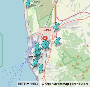 Mappa Via Don Giovanni Minzoni, 57121 Livorno LI, Italia (3.42)