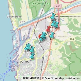 Mappa Via Don Giovanni Minzoni, 57121 Livorno LI, Italia (1.44167)