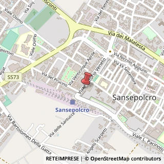 Mappa Viale Vittorio Veneto,  45, 52037 Sansepolcro, Arezzo (Toscana)