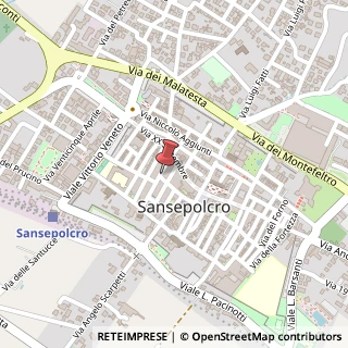 Mappa Via Luca Pacioli, 21, 52037 Sansepolcro AR, Italia, 52037 Sansepolcro, Arezzo (Toscana)