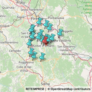 Mappa Strada Comunale di Melazzano, 50022 Greve in Chianti FI, Italia (9.7)