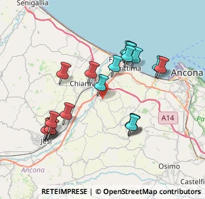 Mappa 60020 Camerata Picena AN, Italia (7.3825)