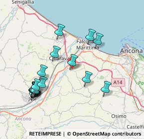 Mappa 60020 Camerata Picena AN, Italia (8.58444)