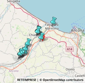 Mappa 60020 Camerata Picena AN, Italia (6.95357)