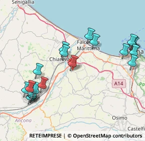 Mappa 60020 Camerata Picena AN, Italia (9.8265)