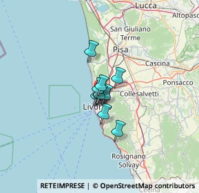 Mappa Via Leonardo da Vinci, 57123 Livorno LI, Italia (5.43091)