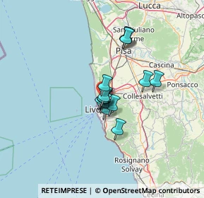 Mappa Via Leonardo da Vinci, 57123 Livorno LI, Italia (8.86714)