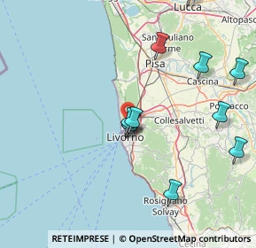 Mappa Via Leonardo da Vinci, 57123 Livorno LI, Italia (16.87)