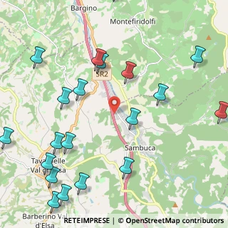 Mappa Via Caravaggio, 50028 Tavarnelle Val di Pesa FI, Italia (2.9255)