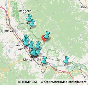 Mappa Area Naturale Le Balze, 52028 Terranuova Bracciolini AR, Italia (6.93471)