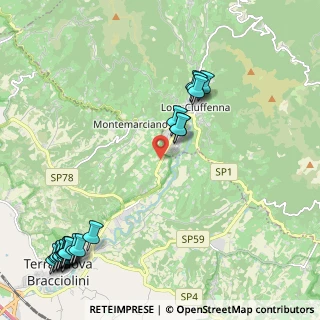 Mappa Area Naturale Le Balze, 52028 Terranuova Bracciolini AR, Italia (3.084)