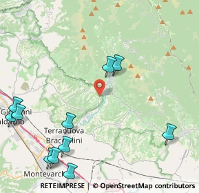 Mappa Area Naturale Le Balze, 52028 Terranuova Bracciolini AR, Italia (5.82818)