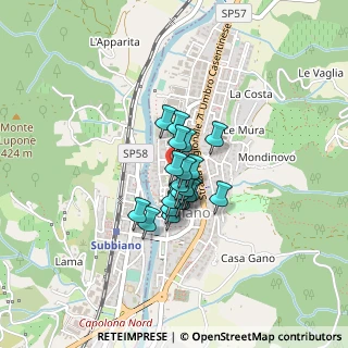 Mappa Via Martiri della Libertà, 52010 Subbiano AR, Italia (0.241)