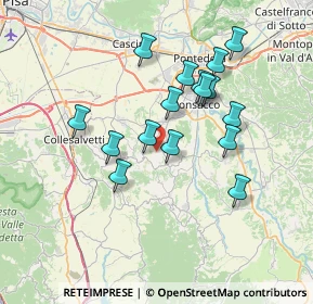 Mappa Via Torce e Malvento, 56035 Casciana Terme Lari PI, Italia (6.5975)