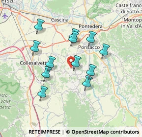 Mappa Via Torce e Malvento, 56035 Casciana Terme Lari PI, Italia (6.50333)