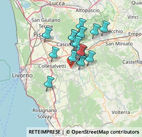 Mappa Via Torce e Malvento, 56035 Casciana Terme Lari PI, Italia (9.98059)