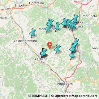 Mappa Via Scarpeto Pino, 50052 Certaldo FI, Italia (7.5455)