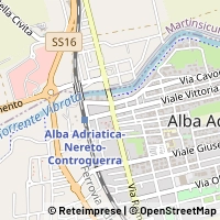 Mapa Alba Adriatica