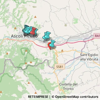 Mappa Viale Aosta, 63040 Folignano AP, Italia (3.915)