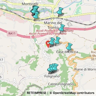 Mappa Viale Aosta, 63040 Folignano AP, Italia (1.231)
