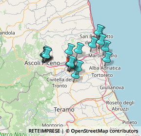 Mappa Viale Papa Giovanni XXIII, 64010 Ancarano TE, Italia (9.9805)