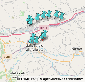 Mappa Via John Fitzgerald Kennedy, 64010 Ancarano TE, Italia (3.05833)