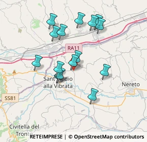 Mappa Via Fonte Monsignore, 64010 Ancarano TE, Italia (3.42867)