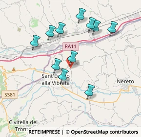 Mappa Via Fonte Monsignore, 64010 Ancarano TE, Italia (3.75455)