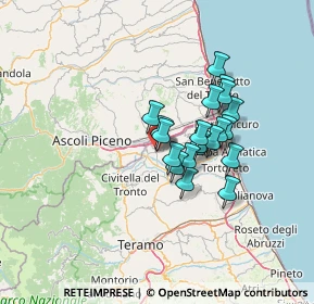 Mappa Via Fonte Monsignore, 64010 Ancarano TE, Italia (10.152)