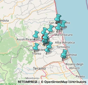 Mappa Via Fonte Monsignore, 64010 Ancarano TE, Italia (9.36875)