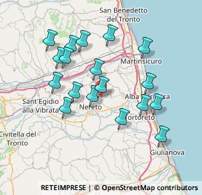 Mappa Via Badia, 64013 Corropoli TE, Italia (7.08778)