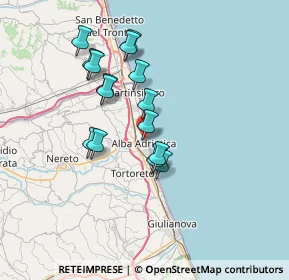 Mappa Via Giuseppe Garibaldi, 64011 Alba Adriatica TE, Italia (6.29333)