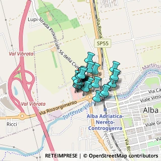 Mappa Via Risorgimento snc presso centro commerciale IL GRILLO, 64010 Martinsicuro TE, Italia (0.2069)