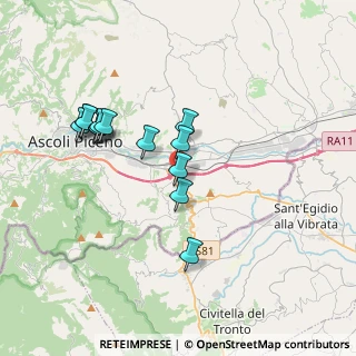 Mappa Via Brescia, 63084 Folignano AP, Italia (3.49)