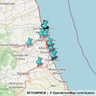Mappa Via Goffredo Mameli, 64011 Alba Adriatica TE, Italia (10.875)