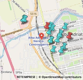 Mappa Via Risorgimento, 64011 Alba Adriatica TE, Italia (0.439)