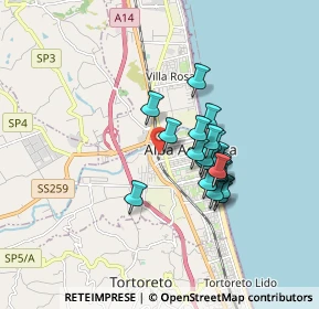 Mappa Via Risorgimento, 64011 Alba Adriatica TE, Italia (1.382)